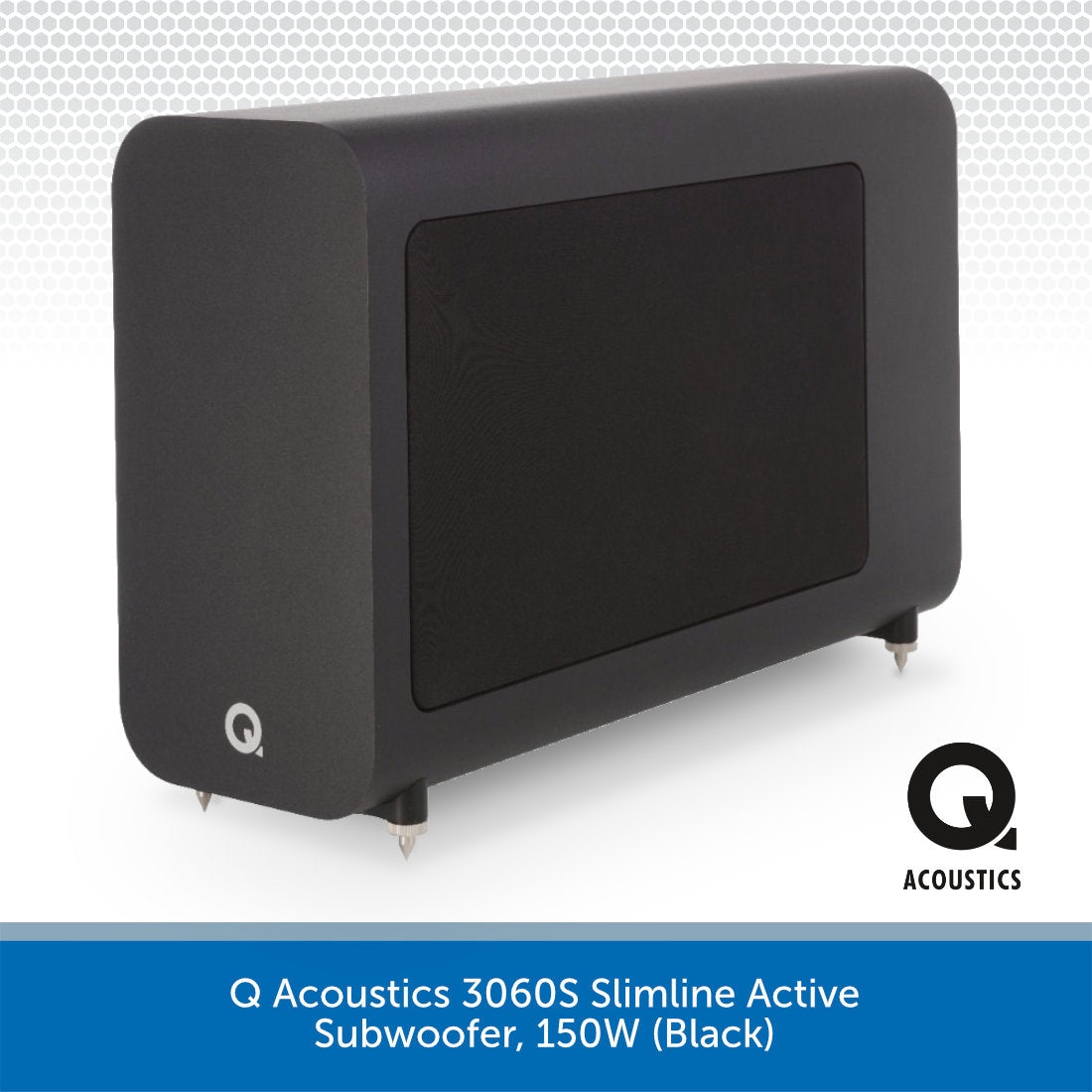 Q Acoustics 3060S Active Subwoofer, 150W | Audio Volt — Audio Volt