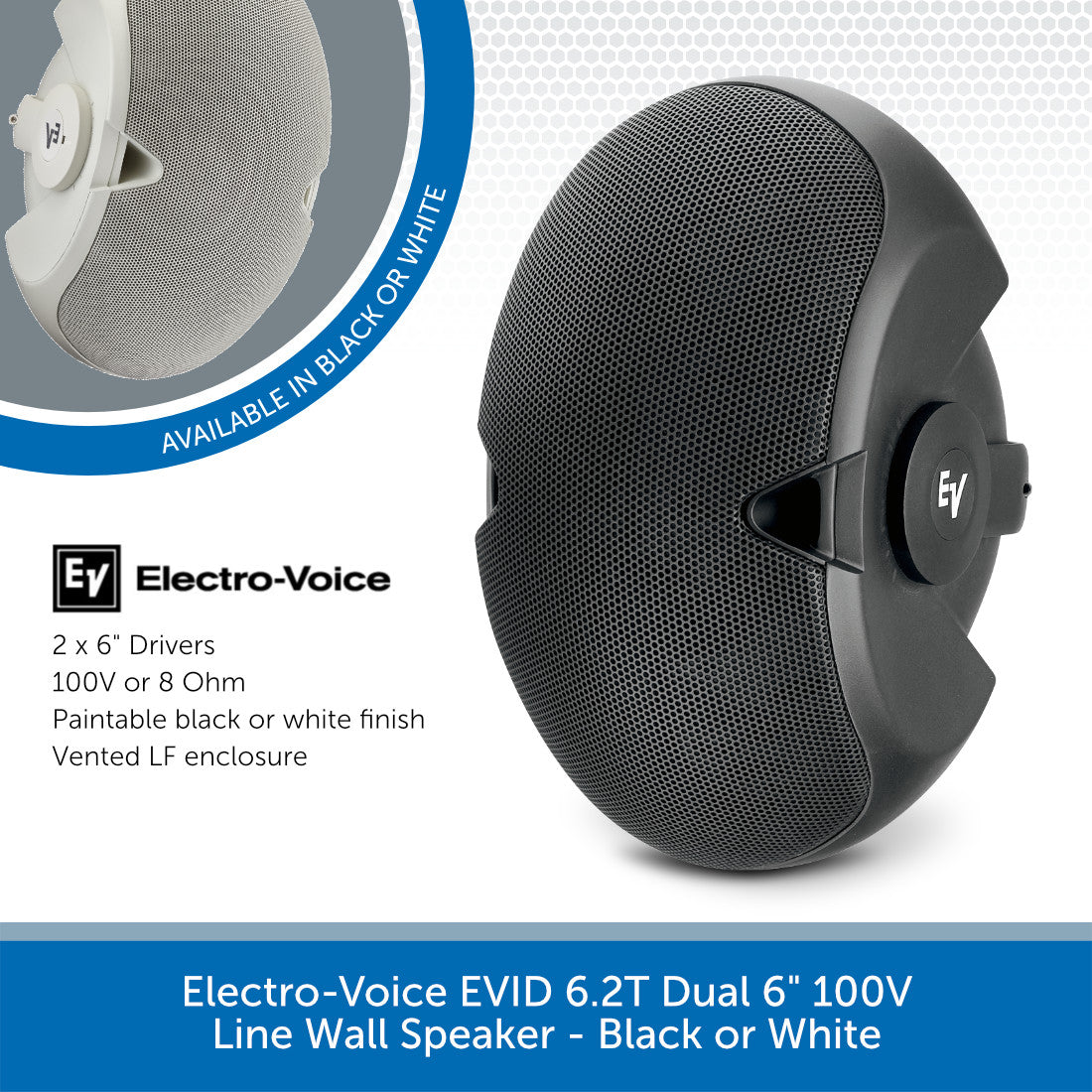 Electro-Voice EVID-6.2T Dual 6